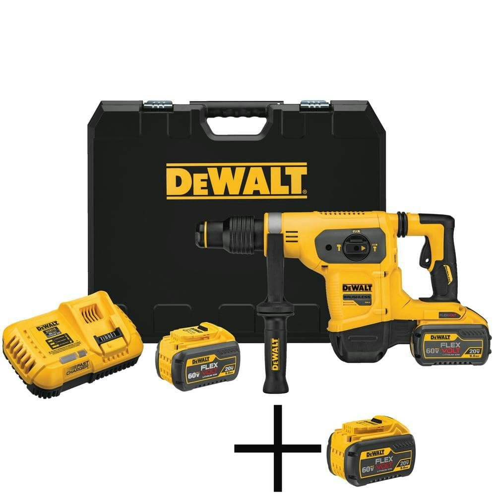 Flexvolt 60V Max Cordless Brushless 1-9/16-inch SDS Max Rotary Hammer and 3-Battery Kit: $1,218