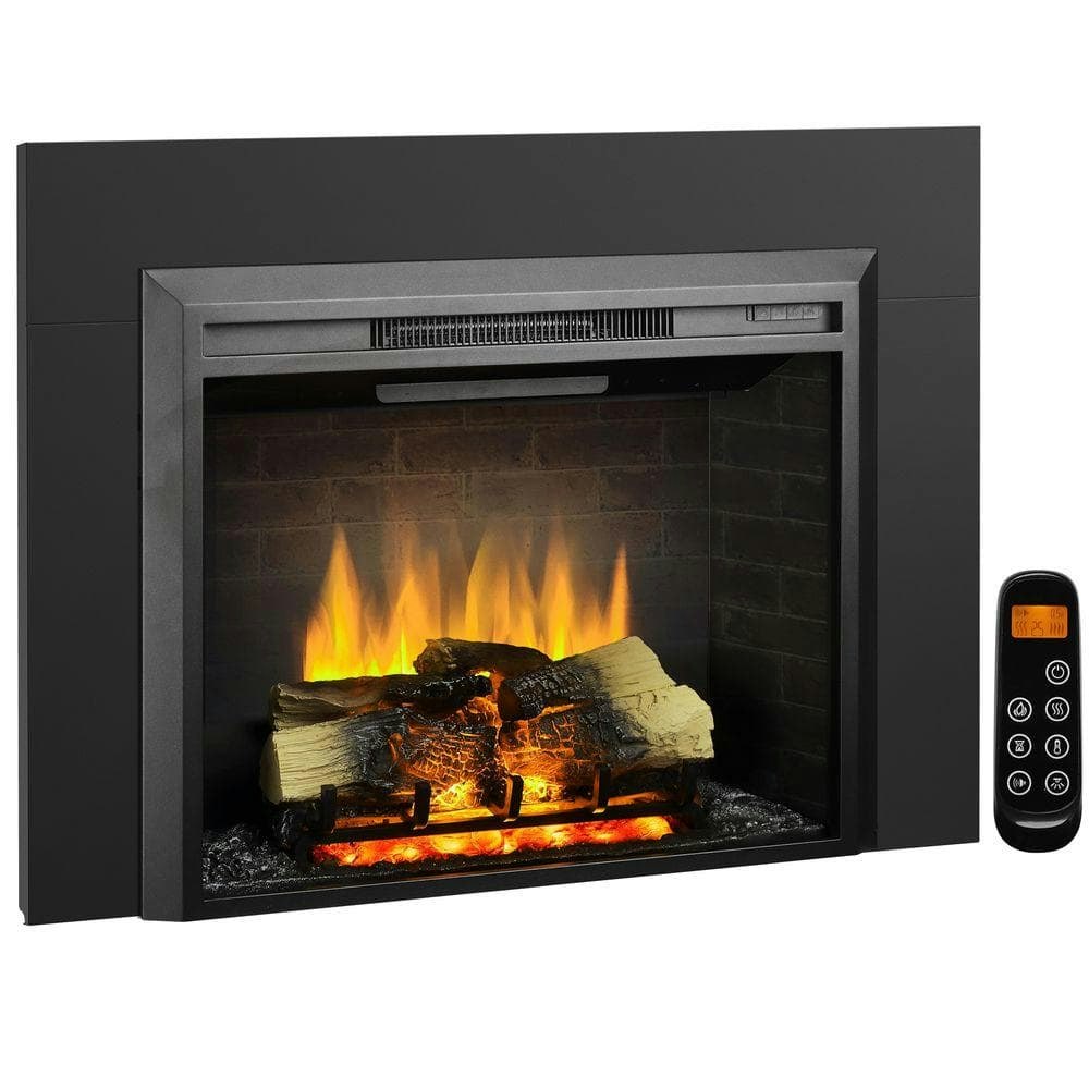 Carl 30-Inch Electric Fireplace Insert with Trim Kit: $393.99