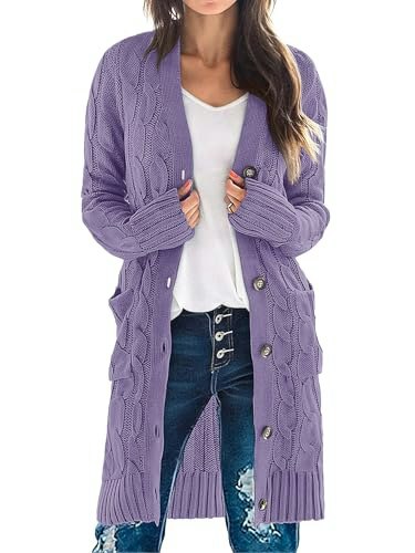 Merokeety Women's Cable Knit Long Cardigan Sweater: $33.24 Merokeety Women's Cable Knit Long Cardigan Sweater: $33.24
