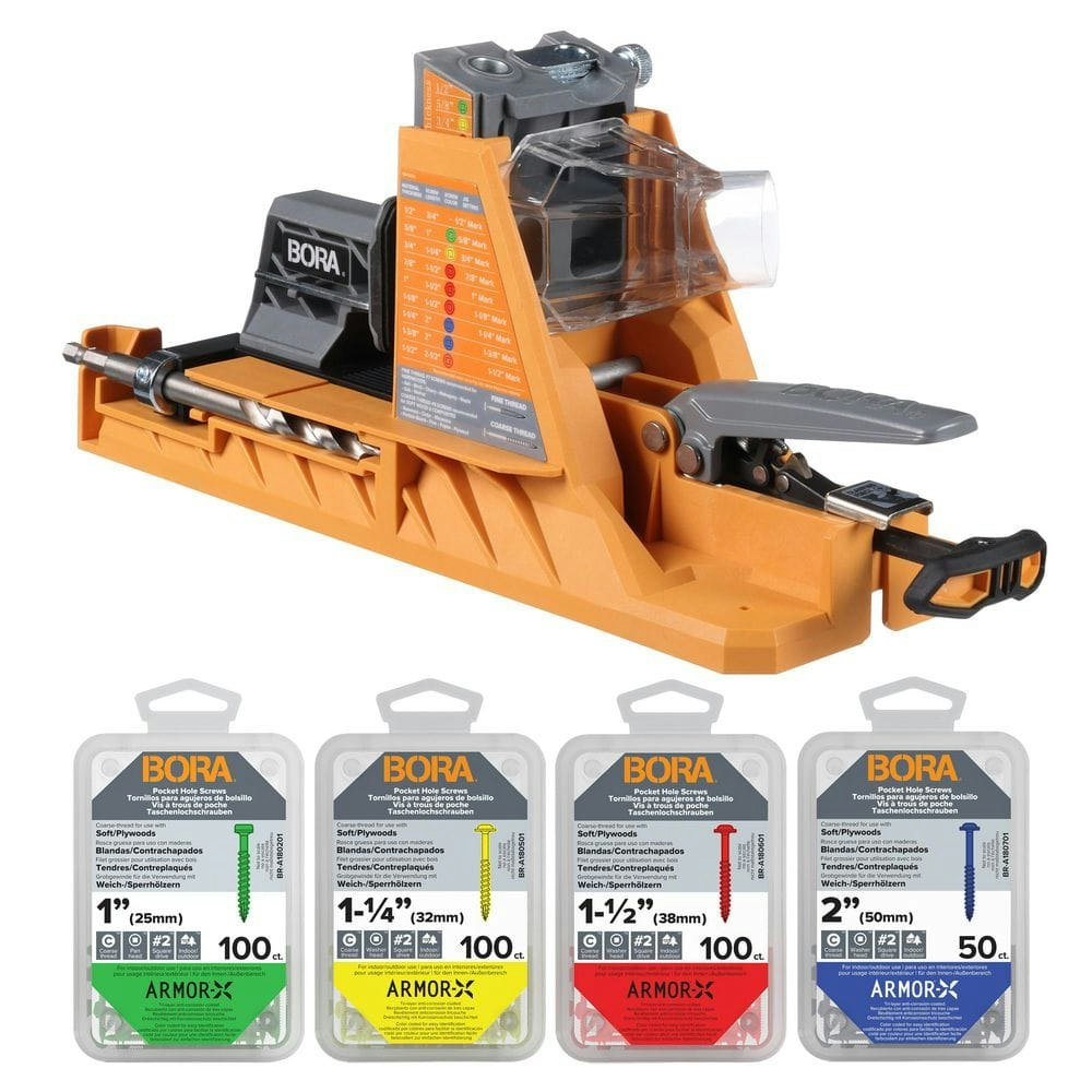 Auto-Jig Pocket Hole System Project Pack with 350-Piece Screw Set: $224.99 Auto-Jig Pocket Hole System Project Pack with 350-Piece Screw Set: $224.99
