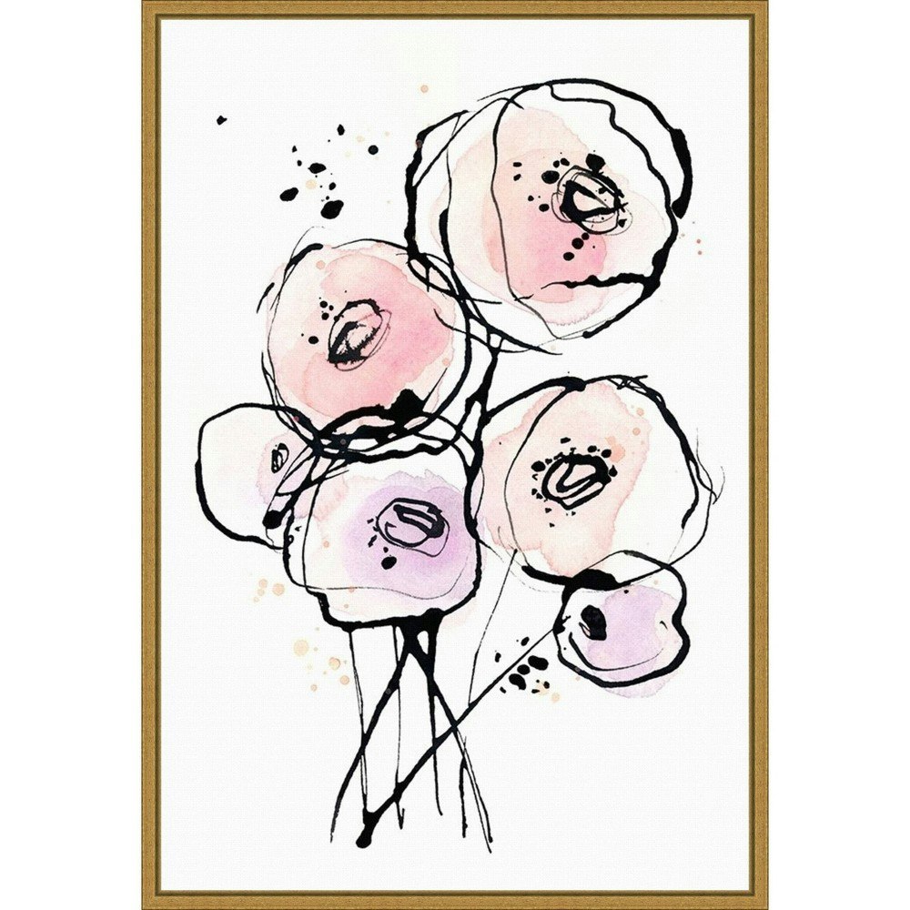 Amanti Art Lesia Binkin Pink Mod 2 16" x 23" Framed Canvas Wall Art: $76.99