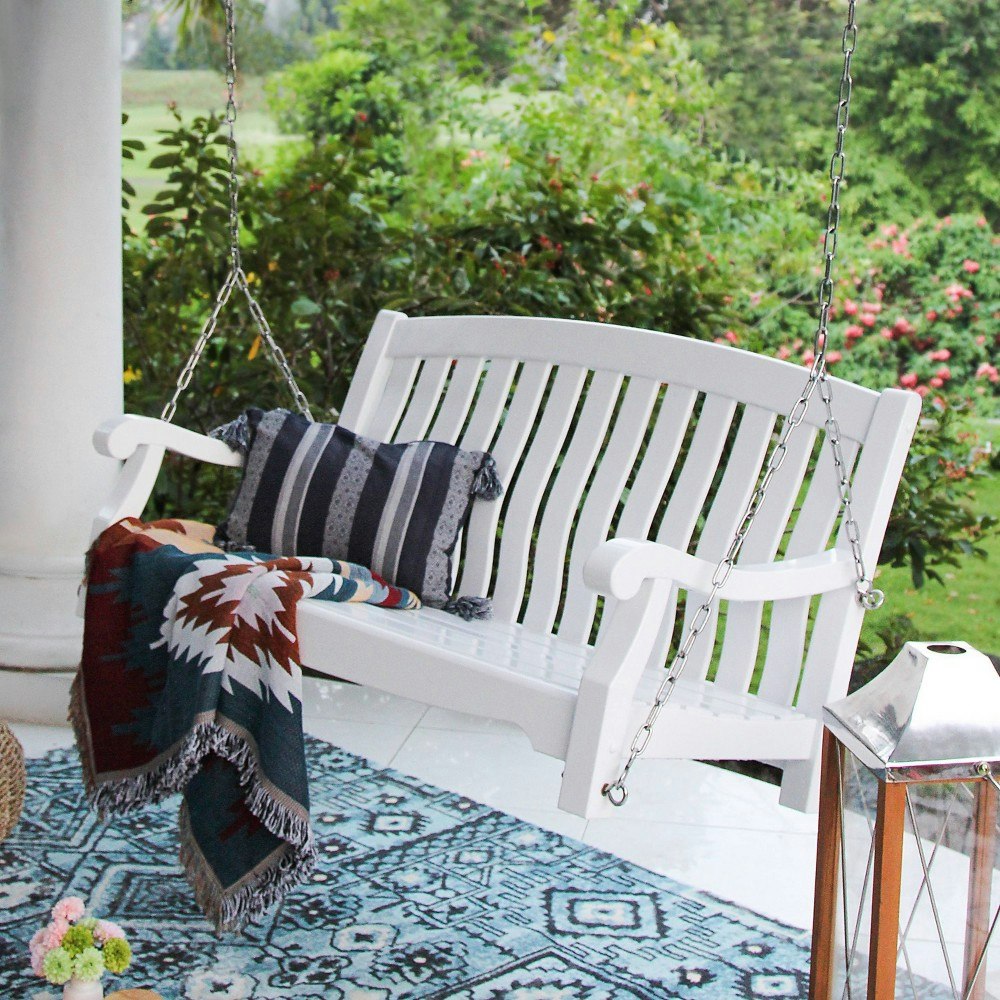 Sonoma Lane Morton Mahogany Porch Swing: $359 Sonoma Lane Morton Mahogany Porch Swing: $359