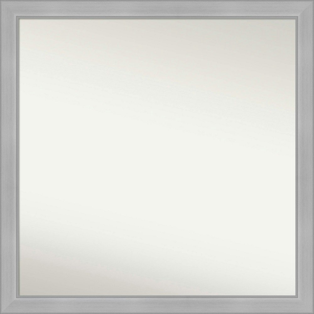 Amanti Art 29x29-inch Vista Brushed Nickel Narrow Wall Mirror: $156.99
