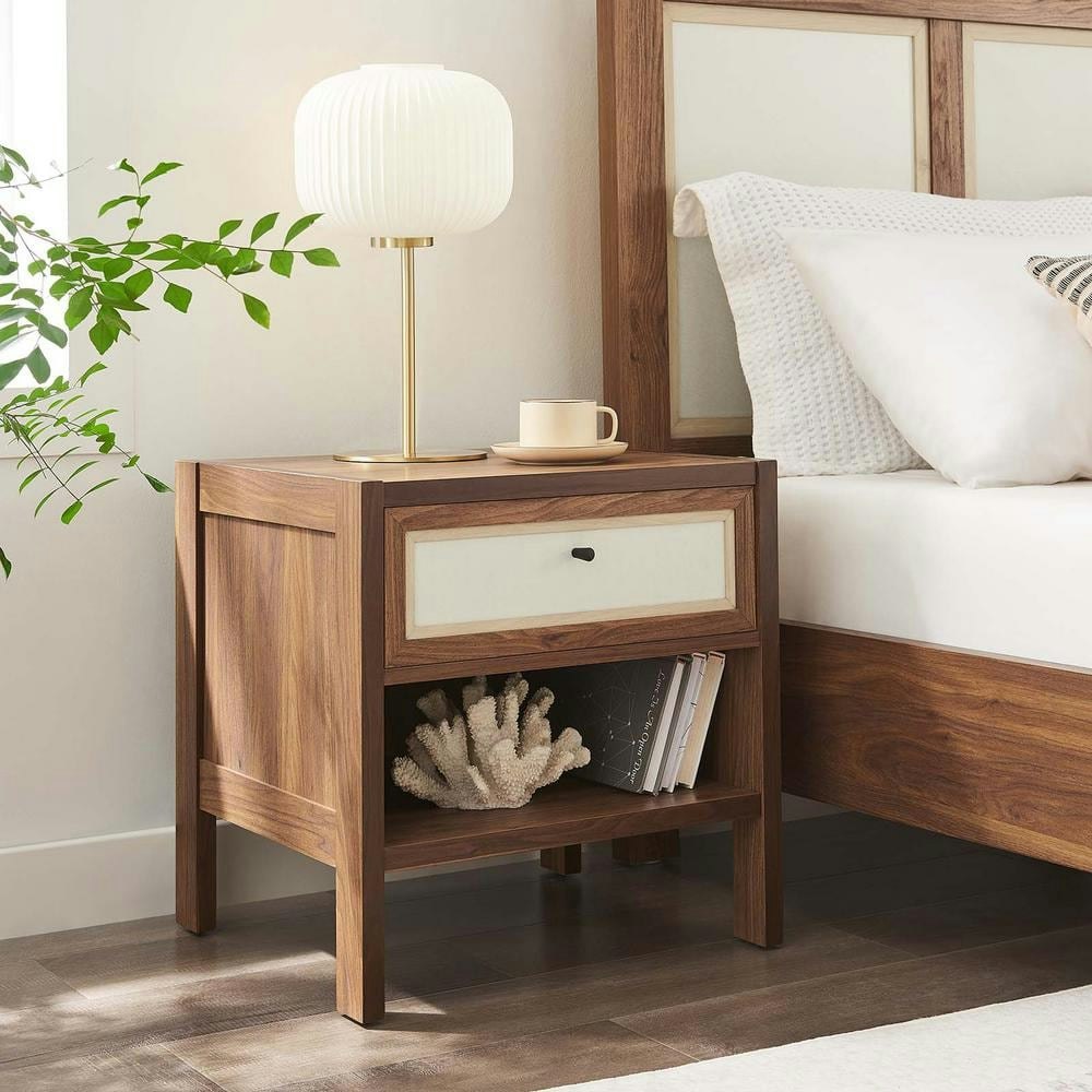 Capri 1-Drawer Wood Grain Nightstand: $113.79 Capri 1-Drawer Wood Grain Nightstand: $113.79