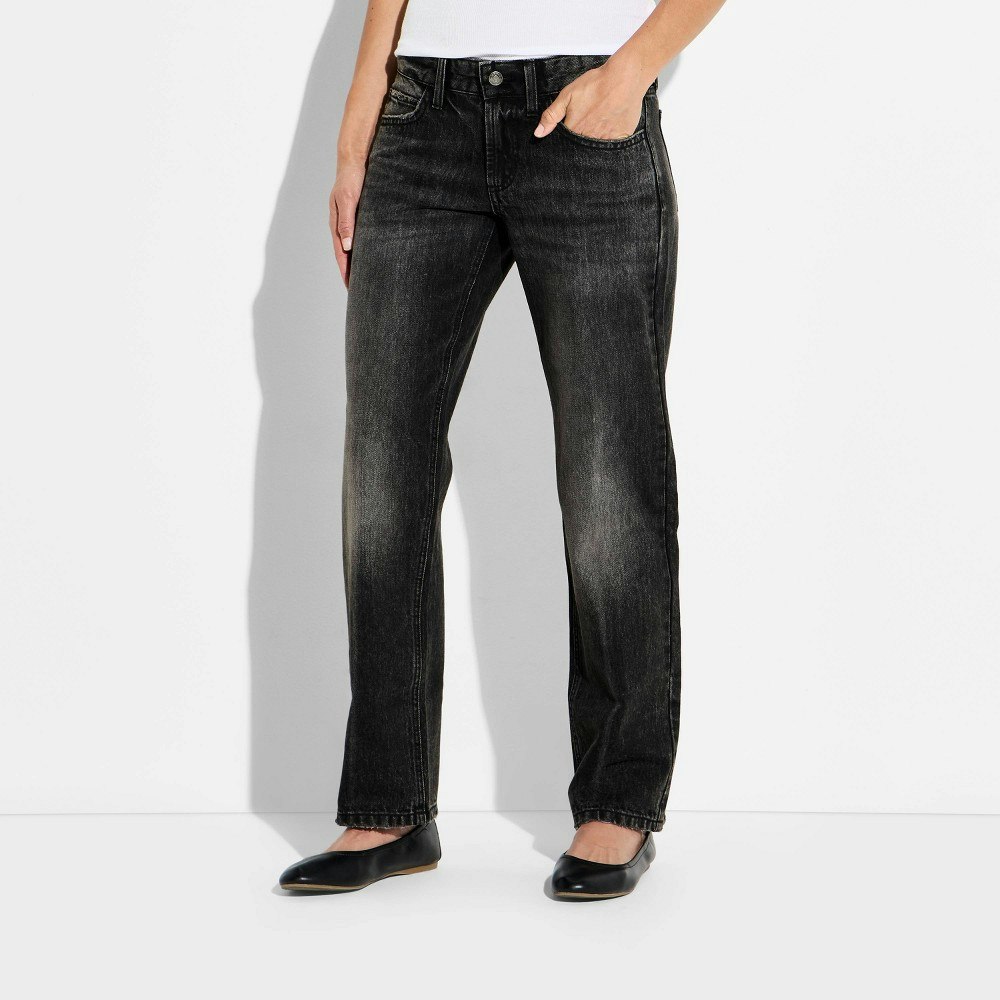 Wild Fable Women's Low-Rise Straight Leg Jeans: $28 Wild Fable Women's Low-Rise Straight Leg Jeans: $28