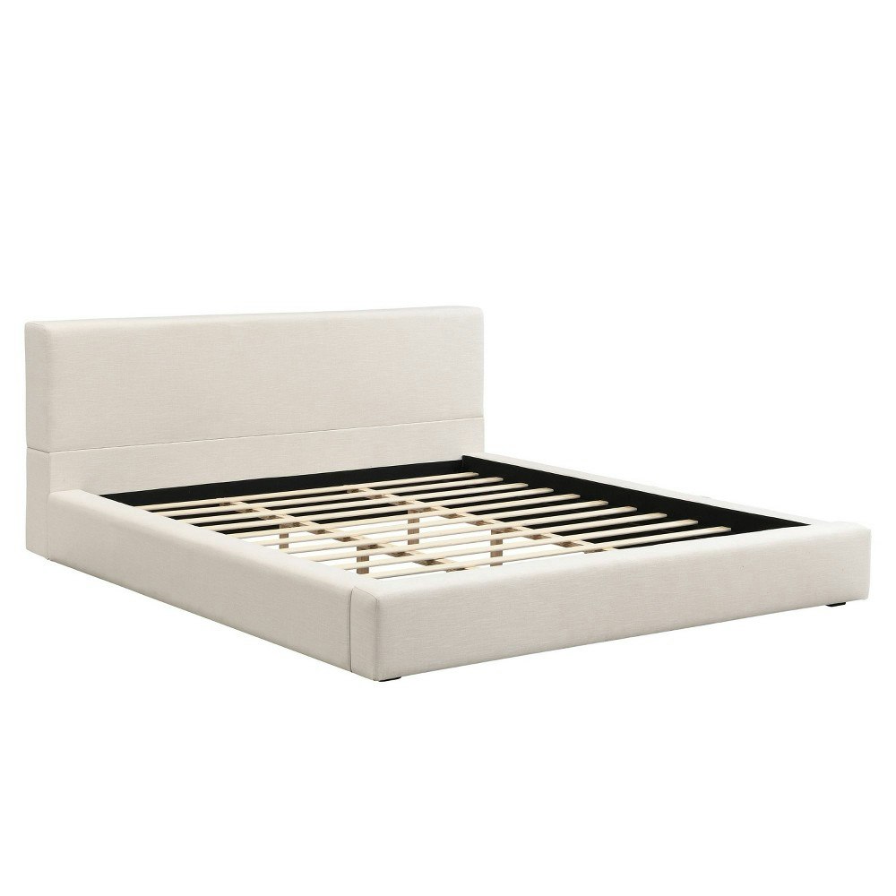 Christopher Knight Home King Platform Bed with Linen Headboard: $629.99