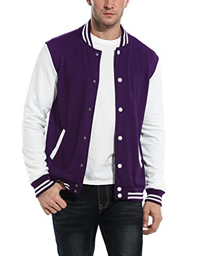 Coofandy Men's Varsity Bomber Jacket: $27.19 Coofandy Men's Varsity Bomber Jacket: $27.19