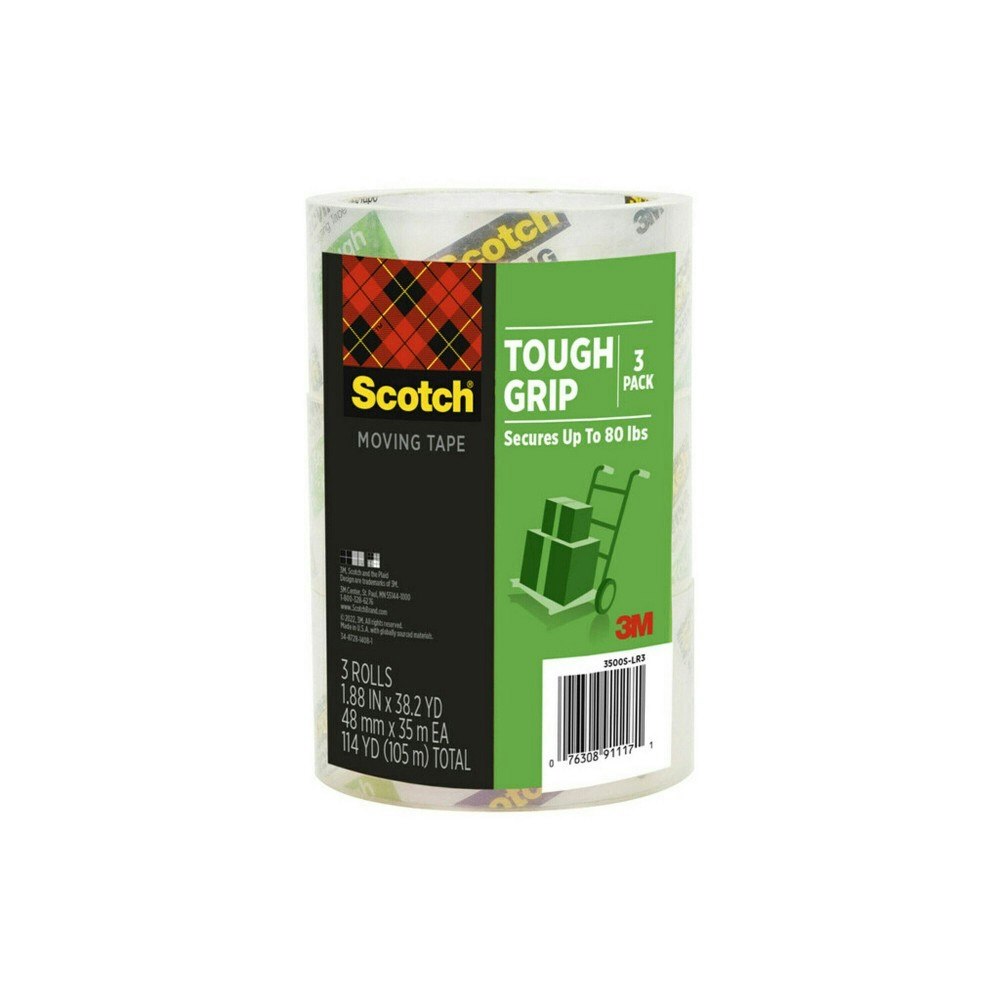 Scotch Tough Grip Packing Tape 3-Pack: $14.79 Scotch Tough Grip Packing Tape 3-Pack: $14.79