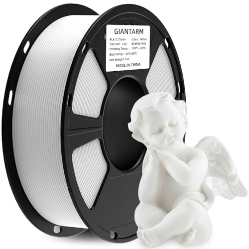Giantarm 1.75mm White PLA 3D Printer Filament 1kg Spool: $13.80 Giantarm 1.75mm White PLA 3D Printer Filament 1kg Spool: $13.80