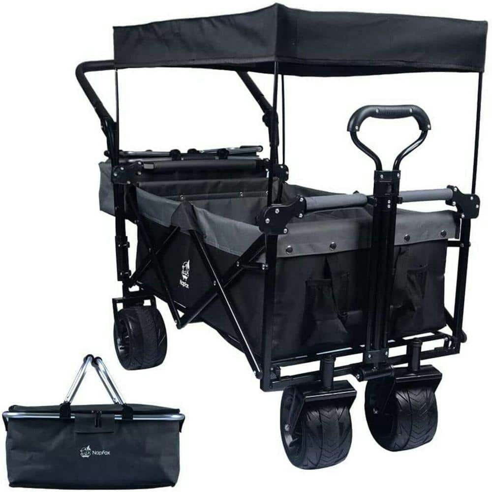 5-Cubic Foot Collapsible Steel Garden Cart with Canopy: $236.03 5-Cubic Foot Collapsible Steel Garden Cart with Canopy: $236.03