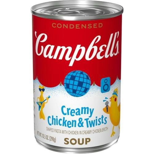 Campbell's Condensed Kids Creamy Chicken and Twists Soup 10.5-oz Can: $1.37 Campbell's Condensed Kids Creamy Chicken and Twists Soup 10.5-oz Can: $1.37