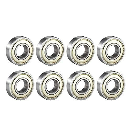 Uxcell 6001ZZ 12mm x 28mm x 8mm Double Shielded Deep Groove Ball Bearing 8-Pack: $8.99 Uxcell 6001ZZ 12mm x 28mm x 8mm Double Shielded Deep Groove Ball Bearing 8-Pack: $8.99
