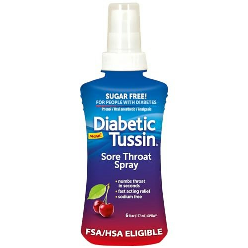 Diabetic Tussin Sugar-Free Sore Throat Relief Spray 6-oz.: $7.21 Diabetic Tussin Sugar-Free Sore Throat Relief Spray 6-oz.: $7.21