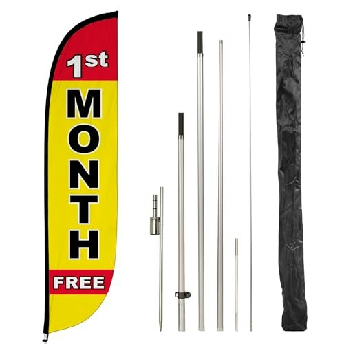 LookOurWay 12-Foot Feather Flag Pole Kit: $68.68 LookOurWay 12-Foot Feather Flag Pole Kit: $68.68