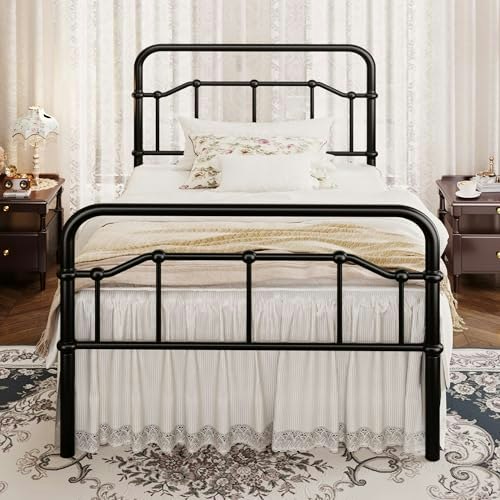 Sha Cerlin Twin Vintage Victorian Metal Bed Frame: $85.47 Sha Cerlin Twin Vintage Victorian Metal Bed Frame: $85.47
