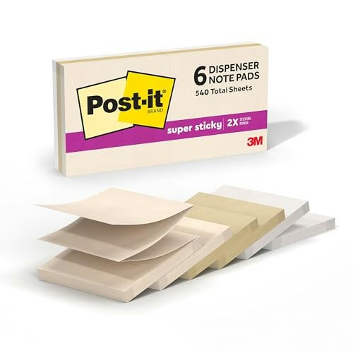 Post-it 3x3-inch Super Sticky Dispenser Notes 6-Pack: $13.99 Post-it 3x3-inch Super Sticky Dispenser Notes 6-Pack: $13.99
