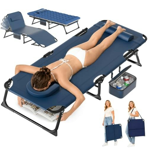 Zenpetio 5-Position Folding Tanning Lounge Chair: $76.05 Zenpetio 5-Position Folding Tanning Lounge Chair: $76.05