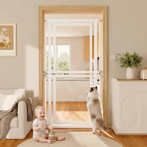 Feonase 73.6-Inch Extra Tall Pressure-Mounted Cat Safety Gate: $134.98 Feonase 73.6-Inch Extra Tall Pressure-Mounted Cat Safety Gate: $134.98
