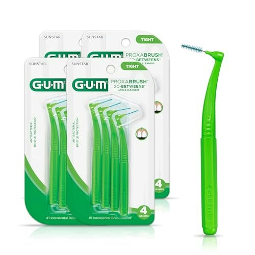 Gum Proxabrush Go-Betweens Angled Interdental Brushes 16-Count: $14.12 Gum Proxabrush Go-Betweens Angled Interdental Brushes 16-Count: $14.12