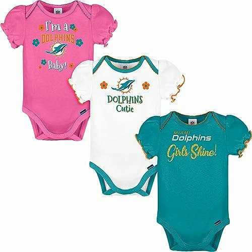 Gerber NFL Baby Girls Short Sleeve Bodysuit 3-Pack: $23.65 Gerber NFL Baby Girls Short Sleeve Bodysuit 3-Pack: $23.65