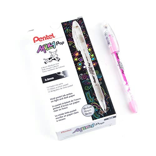 Pentel Milky Pop 0.8mm Pastel Gel Pen 12-Pack: $20.75
