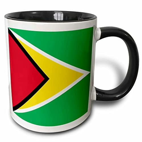 3dRose Flag of Guyana 11-ounce Two-Tone Mug: $11.83
