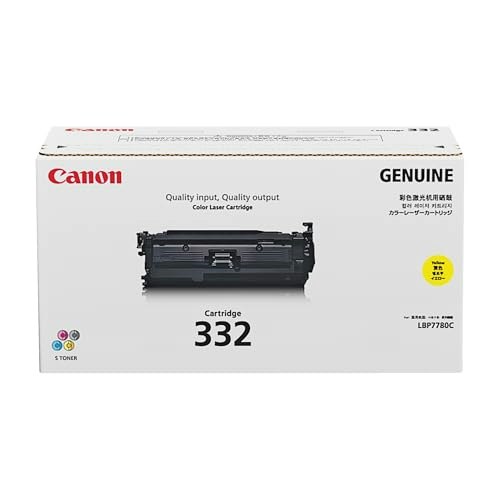Canon Cartridge 332 Yellow Toner: $84.96 Canon Cartridge 332 Yellow Toner: $84.96