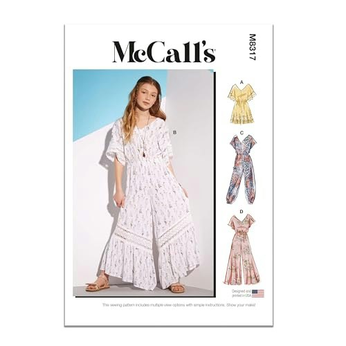 McCall's M8317 Girls' Romper and Jumpsuit Sewing Pattern Kit: $12 McCall's M8317 Girls' Romper and Jumpsuit Sewing Pattern Kit: $12
