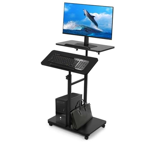 23.6-Inch Height-Adjustable Rolling Laptop Desk: $77.07 23.6-Inch Height-Adjustable Rolling Laptop Desk: $77.07