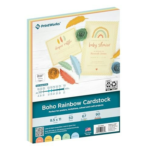 PrintWorks Boho Rainbow Cardstock 50-Sheet Pack: $8.13 PrintWorks Boho Rainbow Cardstock 50-Sheet Pack: $8.13