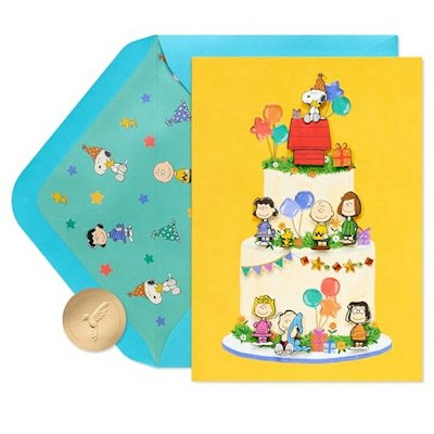 Papyrus Peanuts Birthday Card for $9 + free shipping w/ Prime