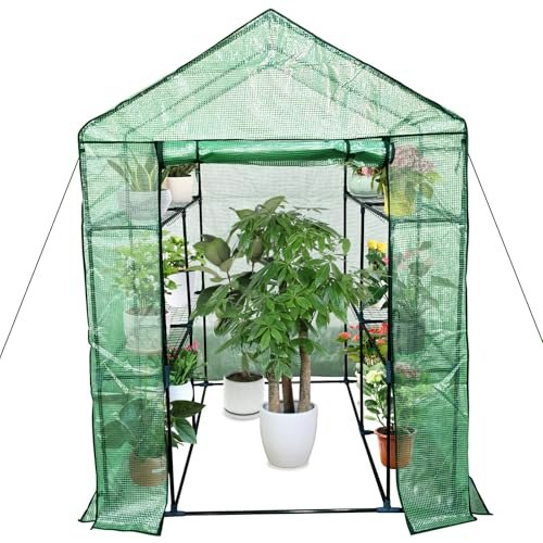57 x 57 x 76-Inch 3-Tier 6-Shelf Greenhouse: $73.22 57 x 57 x 76-Inch 3-Tier 6-Shelf Greenhouse: $73.22