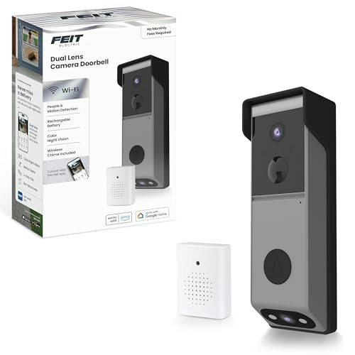 Feit Electric Smart Dual-Lens 1080p Wireless Video Doorbell: $108.96 Feit Electric Smart Dual-Lens 1080p Wireless Video Doorbell: $108.96