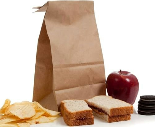 Perfect Stix 8lb Brown Kraft Paper Bags 50-Pack: $7.90