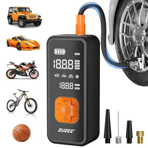 Zuzee 150-PSI Portable Tire Inflator Air Compressor: $17.99 Zuzee 150-PSI Portable Tire Inflator Air Compressor: $17.99