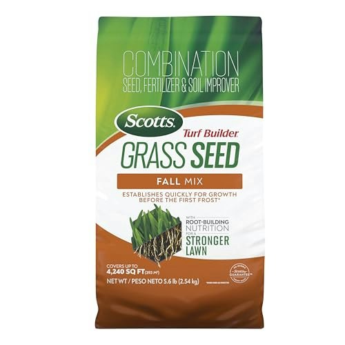 Scotts Turf Builder Fall Mix Grass Seed 5.6-lb.: $39.24 Scotts Turf Builder Fall Mix Grass Seed 5.6-lb.: $39.24