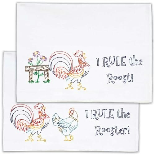 Rule The Rooster Perle Edge Pillowcases: $15.80