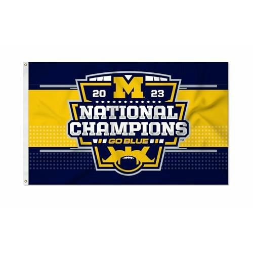 Rico Industries Michigan Wolverines 2024 CFP National Champions 3'x5' Banner Flag: $15.94 Rico Industries Michigan Wolverines 2024 CFP National Champions 3'x5' Banner Flag: $15.94