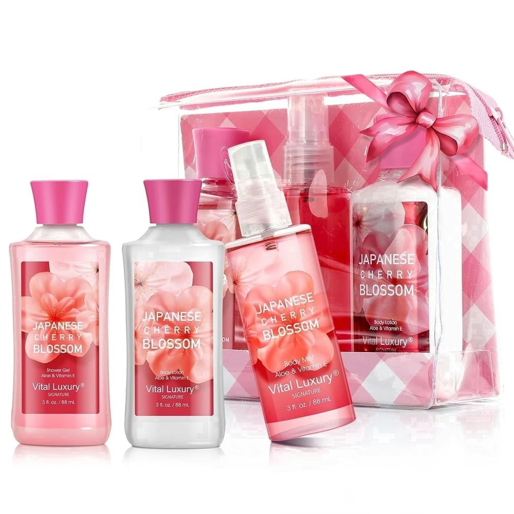 Vital Luxury Cherry Blossom Bath and Body Gift Set 3-Piece: $14.93 Vital Luxury Cherry Blossom Bath and Body Gift Set 3-Piece: $14.93
