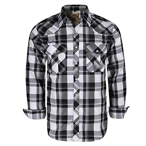 Coevals Club Men's Long Sleeve Pearl Snap Plaid Western Shirt: $26.34 Coevals Club Men's Long Sleeve Pearl Snap Plaid Western Shirt: $26.34