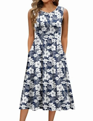 Zeagoo Sleeveless Floral Midi Dress: $16.99 Zeagoo Sleeveless Floral Midi Dress: $16.99