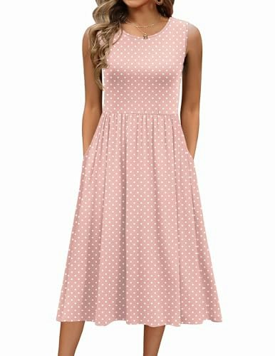 Zeagoo Women's Floral Print Sleeveless Midi Sundress: $16.99