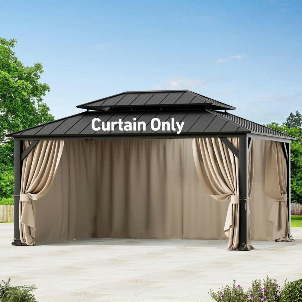 12x16-Foot Gazebo Replacement Privacy Curtain: $94.97 12x16-Foot Gazebo Replacement Privacy Curtain: $94.97