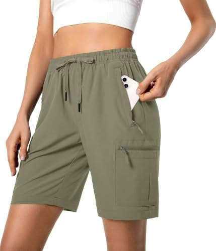 Hugut Women's Quick-Dry Lightweight Hiking Cargo Shorts: $24.43 Hugut Women's Quick-Dry Lightweight Hiking Cargo Shorts: $24.43