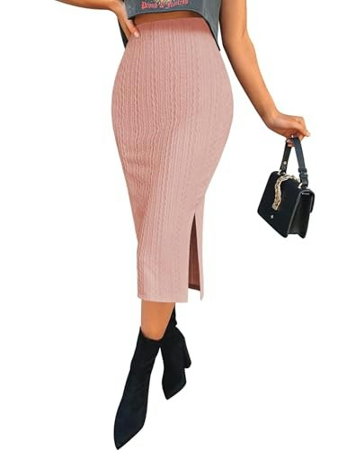 Zeagoo Women's High-Waisted Split Pencil Skirt: $12.32