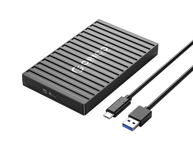 Orico 2.5-Inch SATA to USB-C Hard Drive Enclosure: $10.99