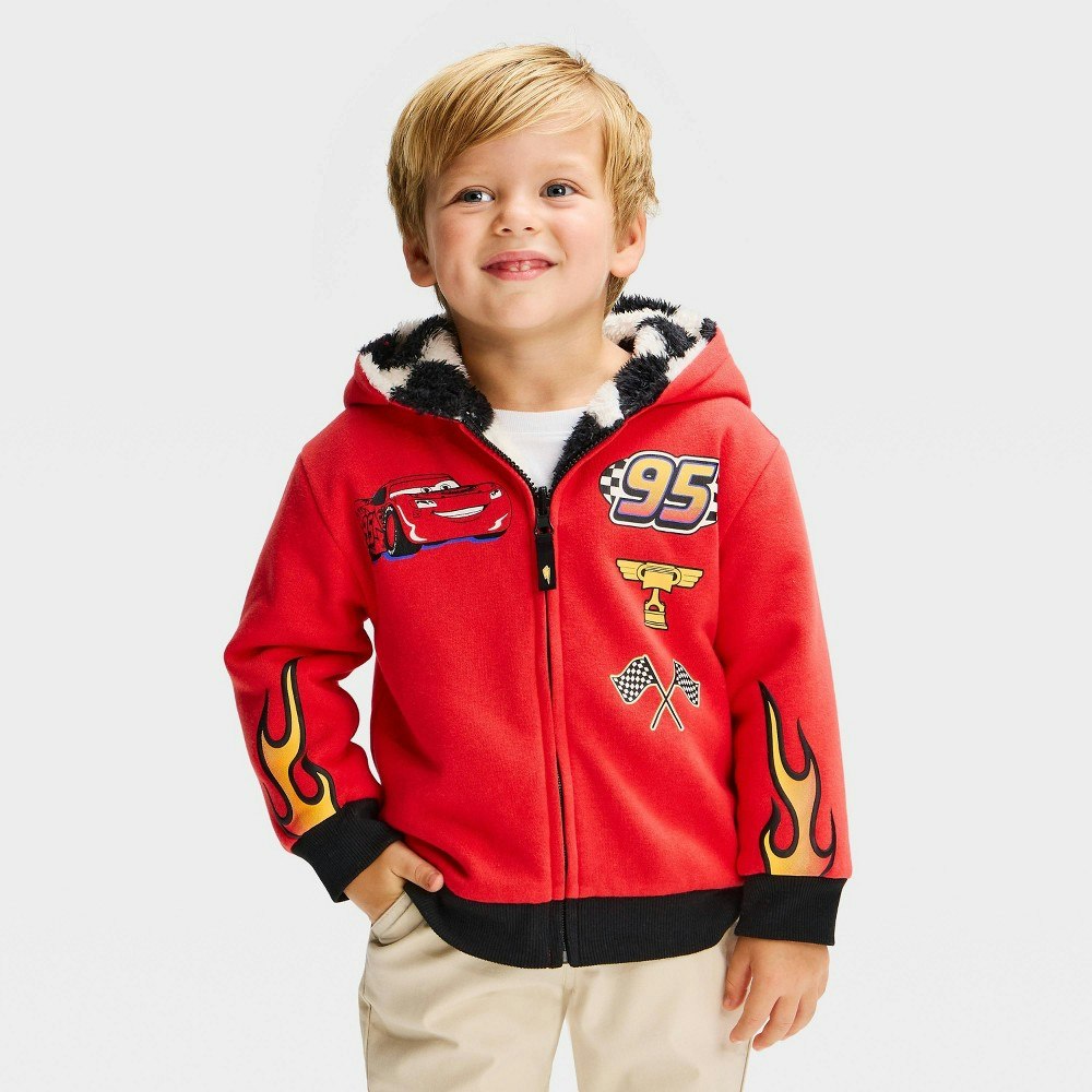 Toddler Boys' Disney Cars Lightning McQueen Reversible Zip-Up Sweatshirt: $22 Toddler Boys' Disney Cars Lightning McQueen Reversible Zip-Up Sweatshirt: $22