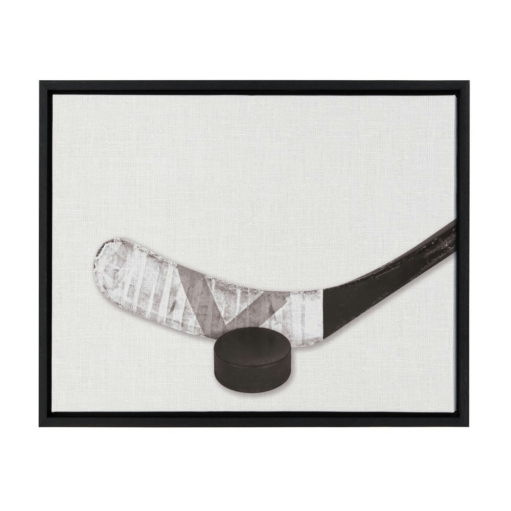 DesignOvation 18" x 24" Framed Hockey Stick and Puck Canvas Wall Art: $54.99 DesignOvation 18" x 24" Framed Hockey Stick and Puck Canvas Wall Art: $54.99