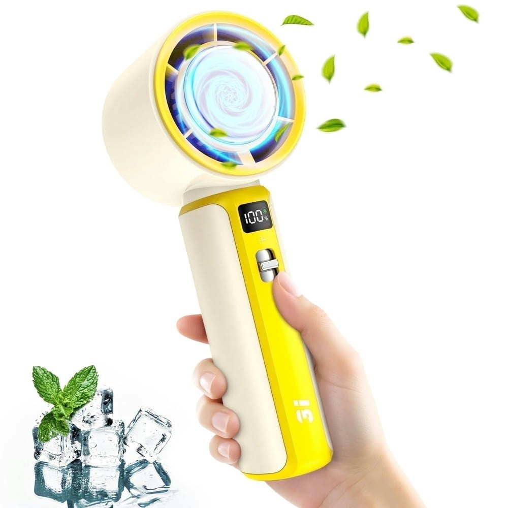Portable 100-Speed Handheld Turbo Fan: $11.99 Portable 100-Speed Handheld Turbo Fan: $11.99