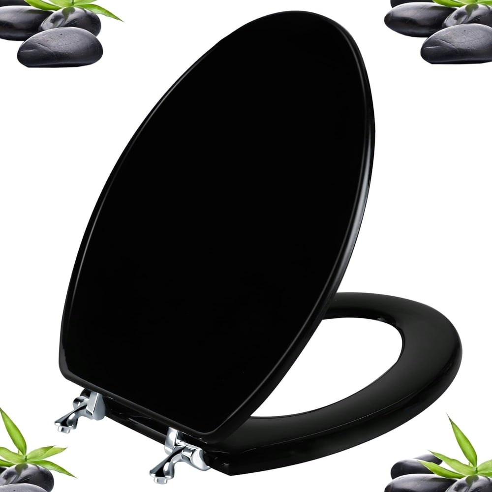 Angol Shiold Elongated Wood Toilet Seat: $42.99 Angol Shiold Elongated Wood Toilet Seat: $42.99